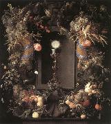 Eucharist in Fruit Wreath Jan Davidsz. de Heem